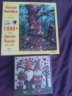 Forest Gnomes 1000+ Piece Jigsaw Puzzle by SunsOut - Yellow Box